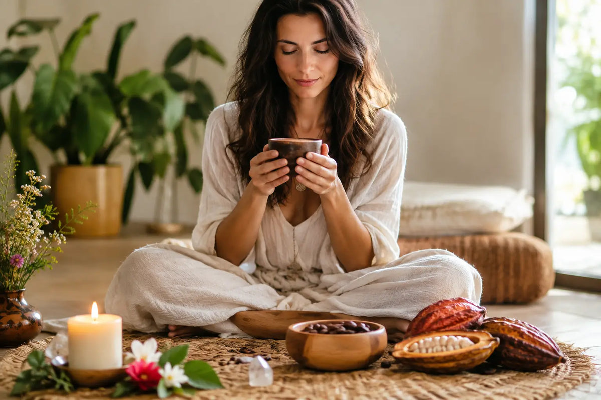 Kakaozeremonie allein vorbereiten mit Tiefe