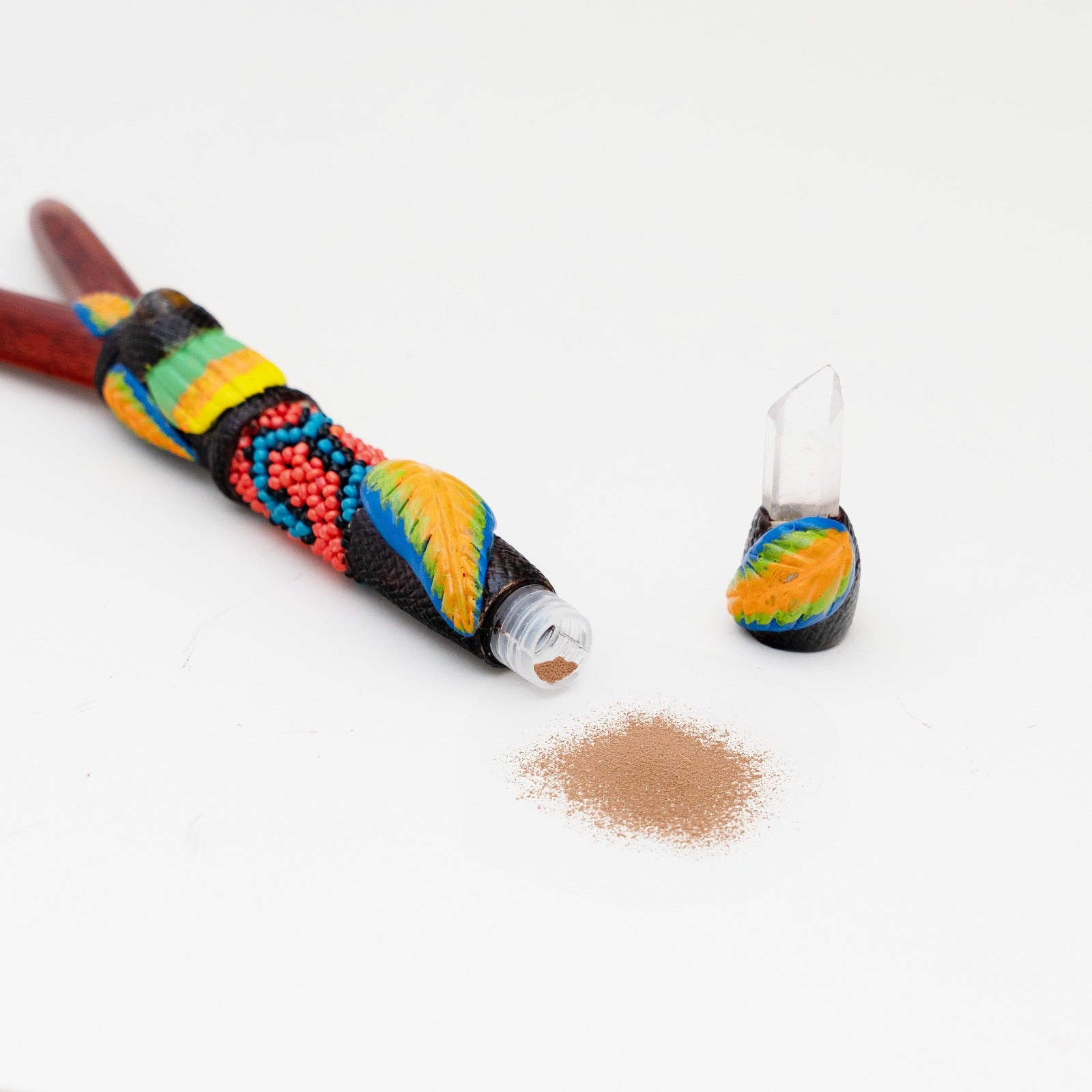 Kuripe 18 aus Palisangre mit integriertem Hapé-Behälter