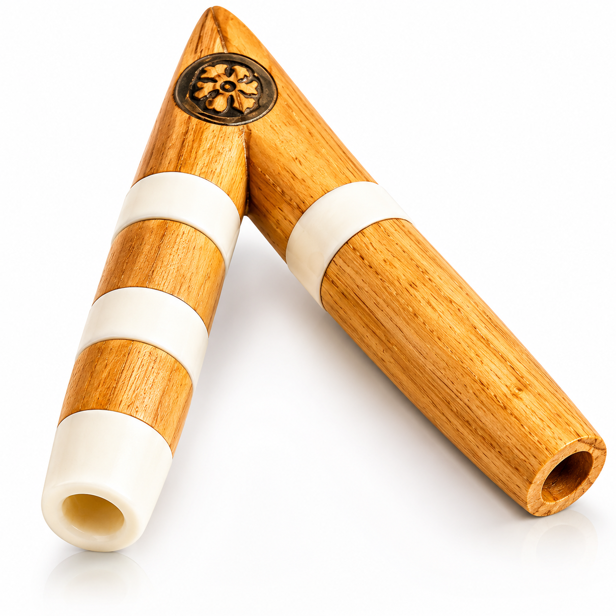 Kuripe – aus Palo Santo Holz mit Schmuck