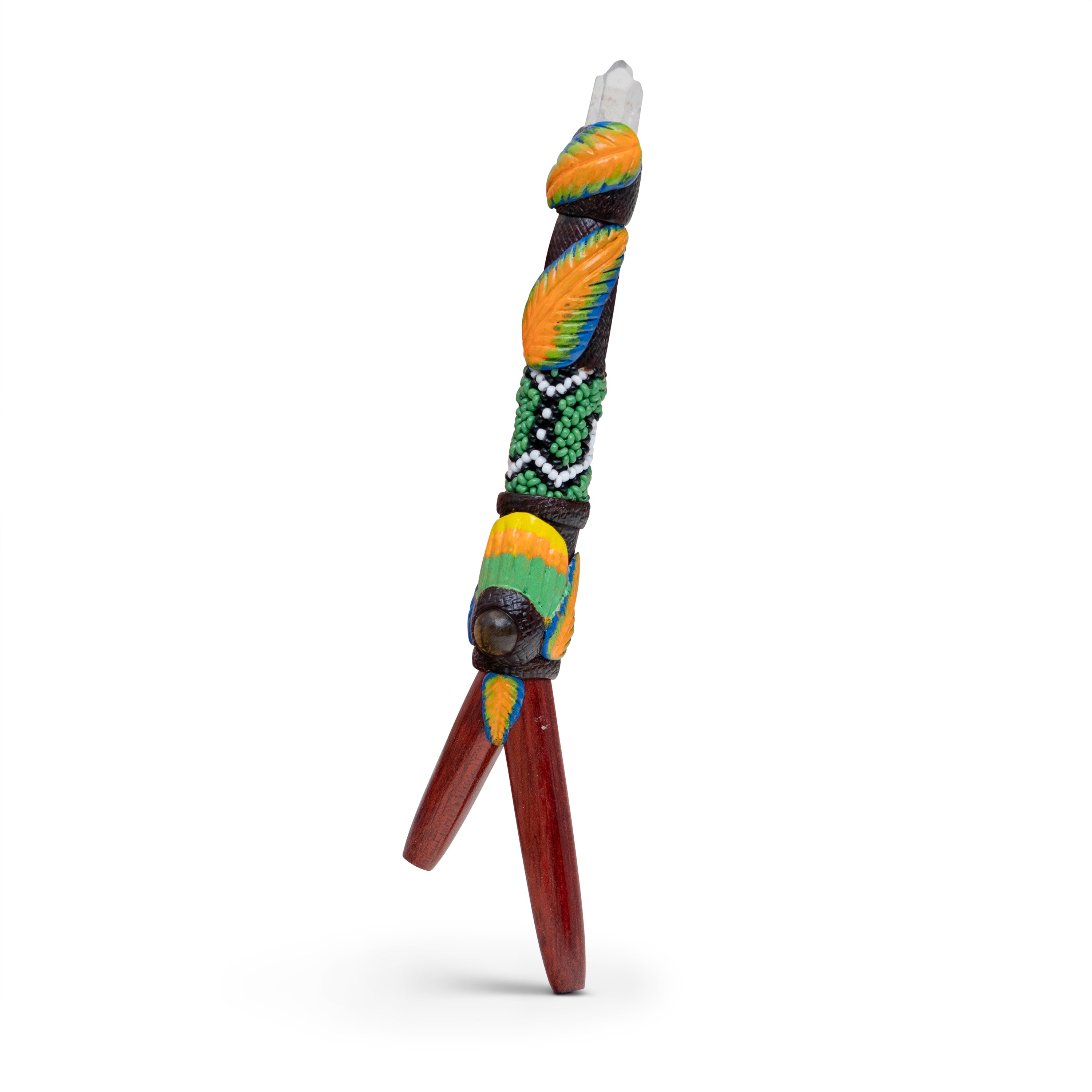 Kuripe 18 aus Palisangre mit integriertem Hapé-Behälter