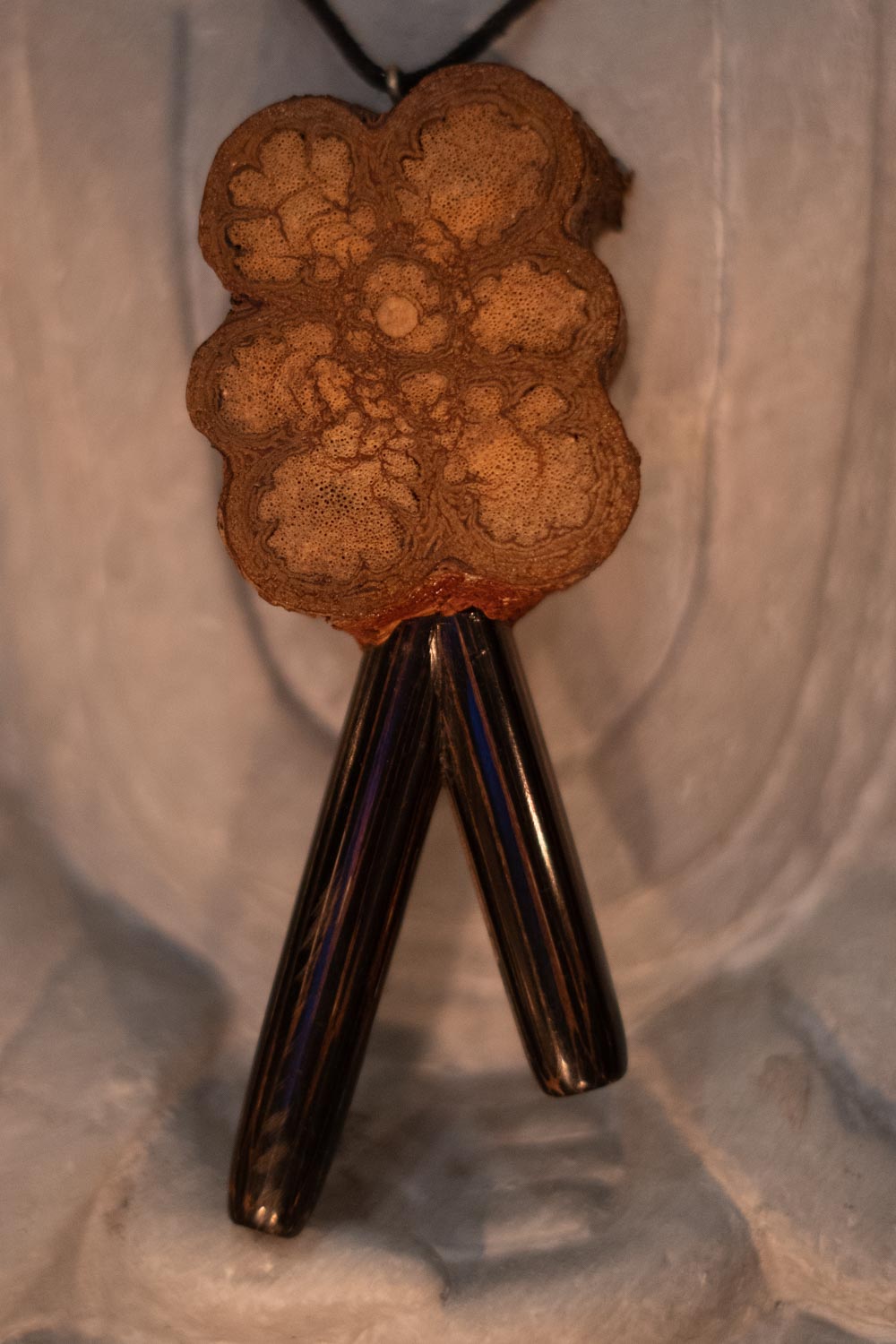 Kuripe 6 - aus Chonta mit Ayahuasca Holz