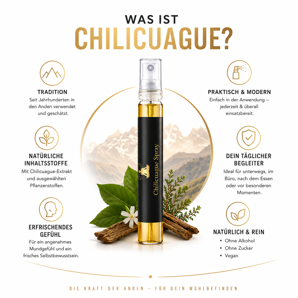 Chilcuague Spray - Hochdosiertes Wurzel Extrakt aus Mexiko